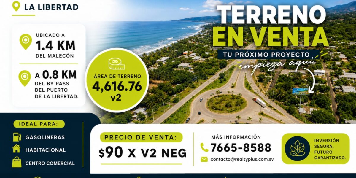 Venta de Terreno La Libertad, Surf City