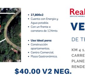 Terreno en venta