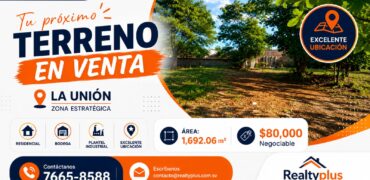 Terreno en venta La Unión