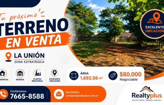 Terreno en venta La Unión