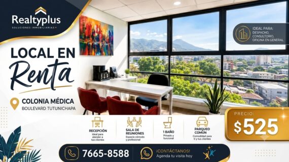 Oficina en alquiler Colonia Médica – Amueblada