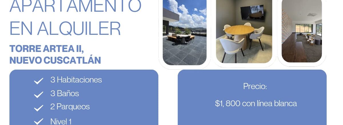 Apartamento en alquiler Torre Artea II