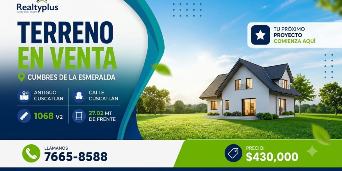 Terreno en venta Antiguo Cuscatlán