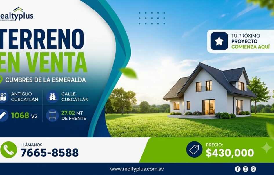 Terreno en venta Antiguo Cuscatlán