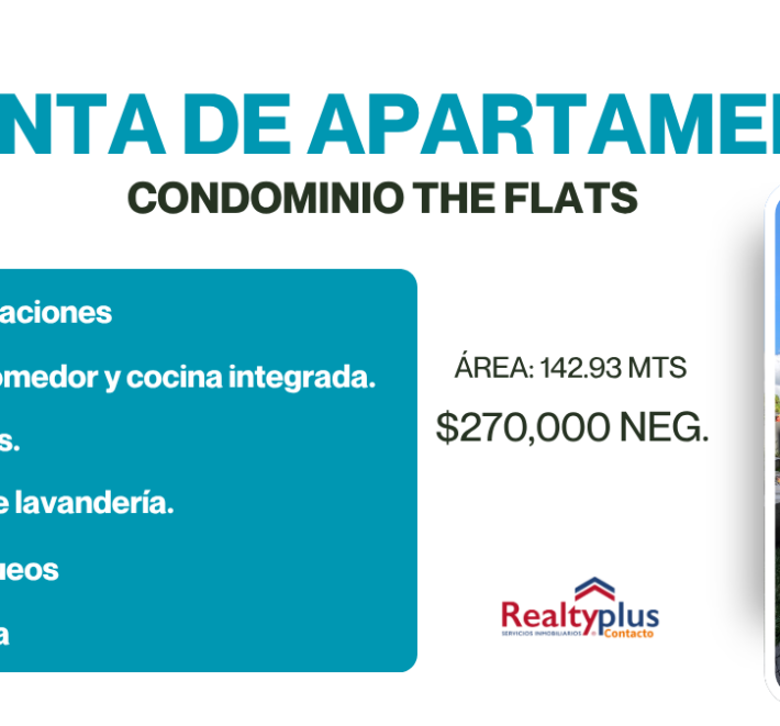 Apartamento en venta The Flats