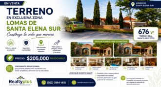 Terreno en venta Lomas de Santa Elena Sur