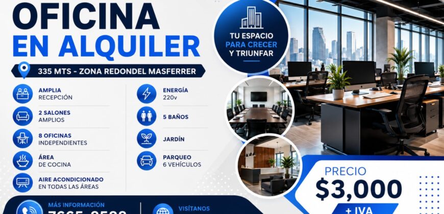 Oficina en Alquiler